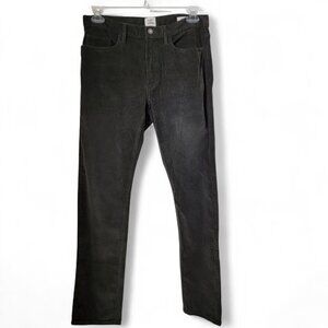 Flint and Tinder Size 32x32 Slim Fit Deepest Green/Gray Corduroy Pants